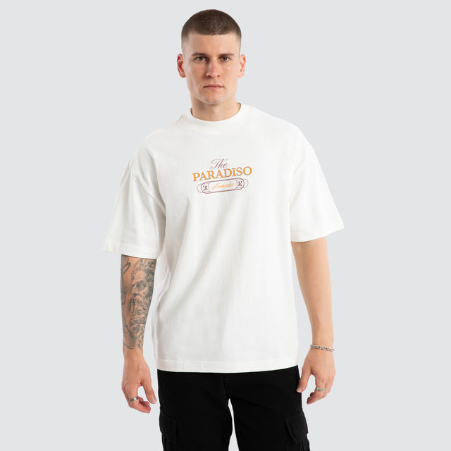 Nomadic Paradise Street Tee in Natural White - front