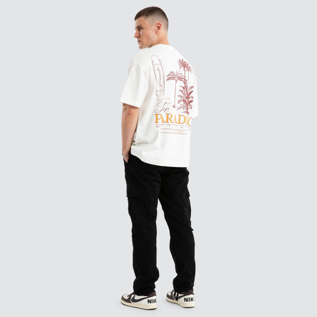 Nomadic Paradise Street Tee in Natural White - back