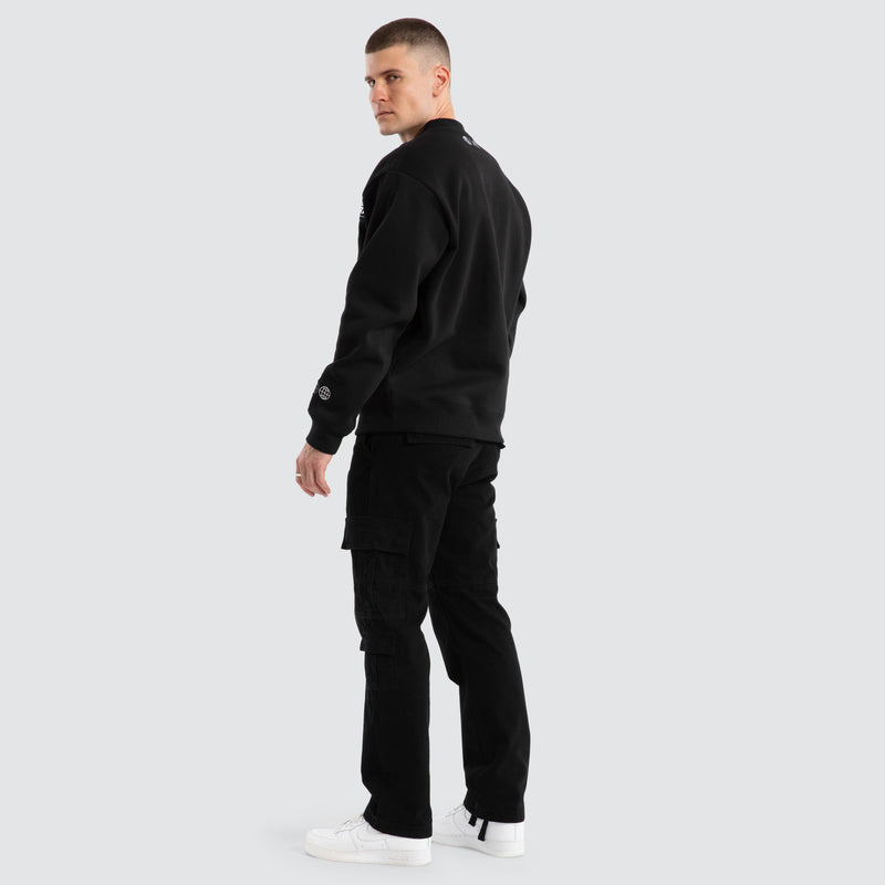 Hike Crew Neck Sweater - Jet Black