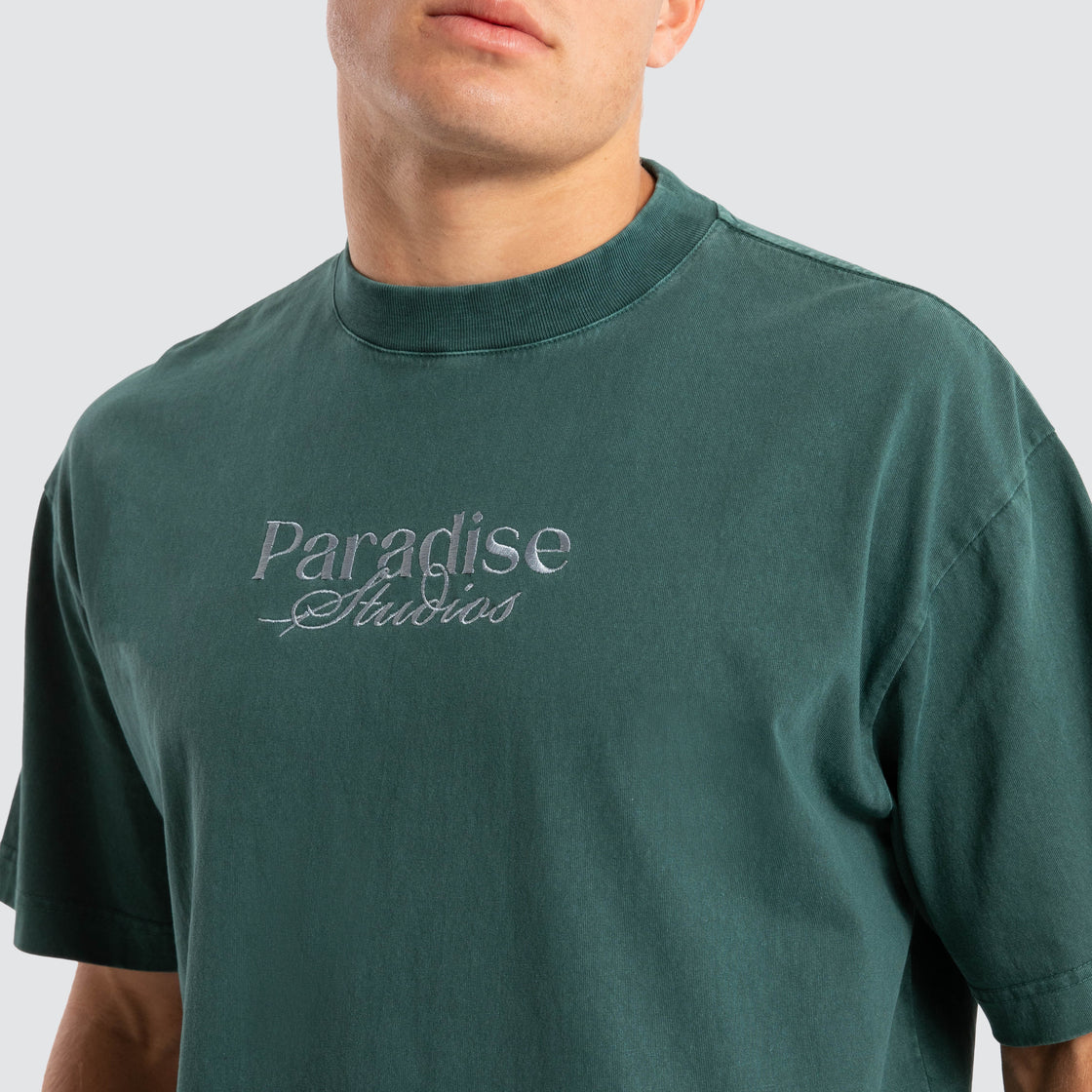 Merch Street Tee - Pigment Bull Pine