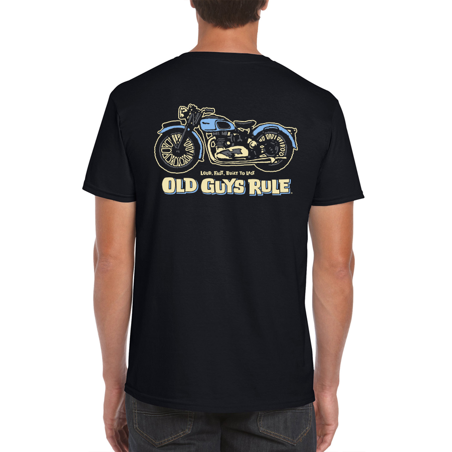 Triumph Motorbike Tee - Black - Catani Clothing