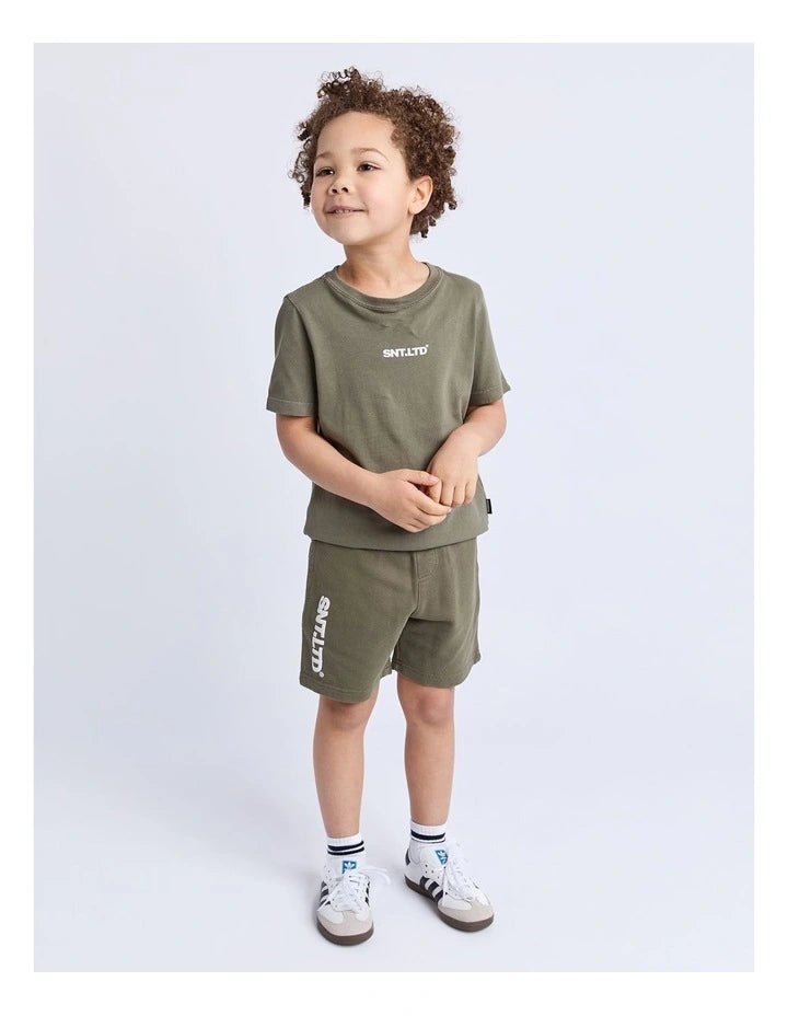 Podium Tee - Khaki - Kids