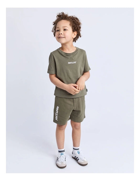 Podium Tee - Khaki - Kids
