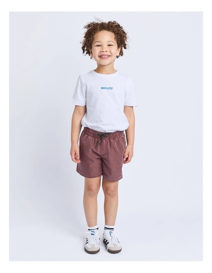 Saint Goliath Illusion Short - Burgundy - Kids (view 3)