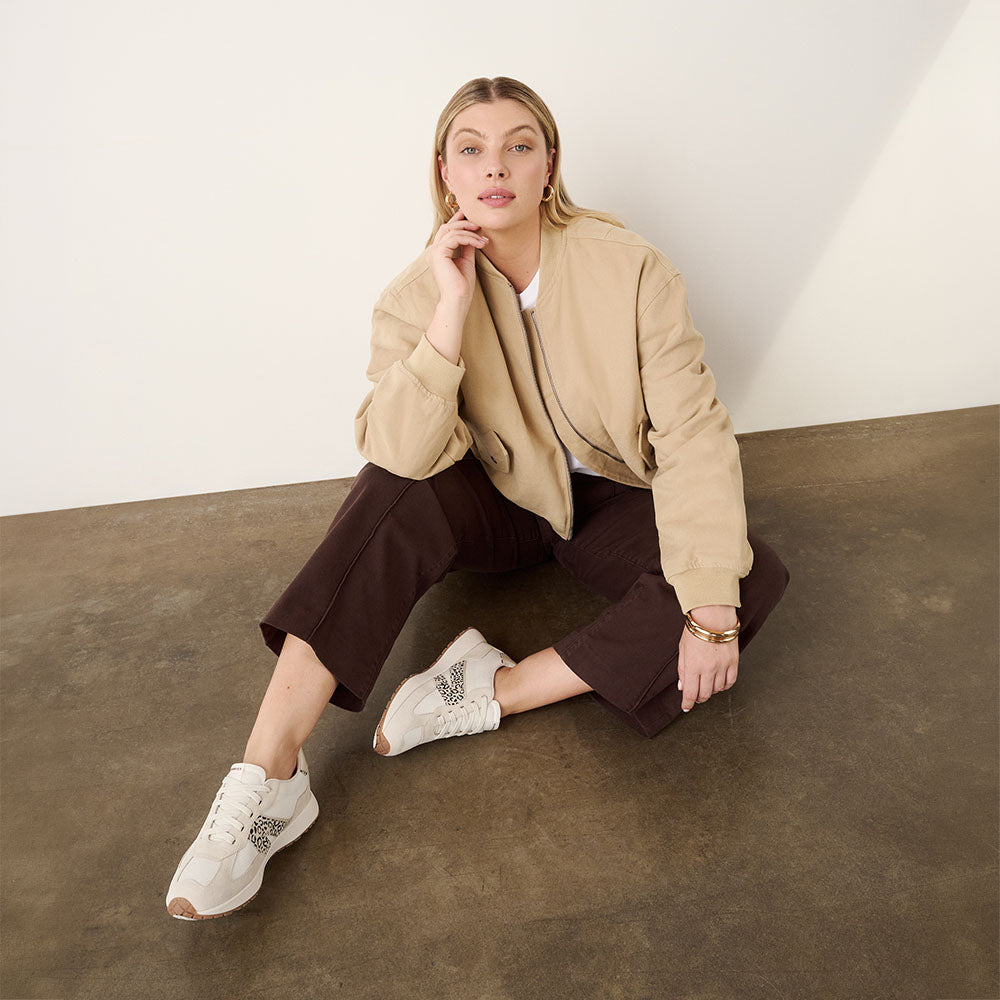 Axel II - White/Leopard Sneakers