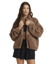 Roxy At Dusk Fleece Jacket Mocha
