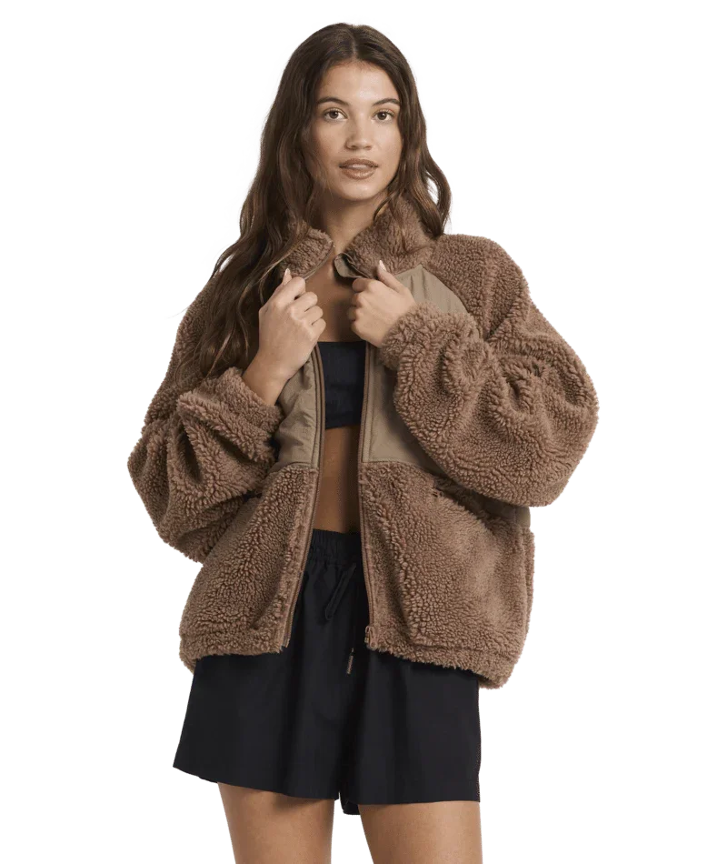 Roxy At Dusk Fleece Jacket Mocha