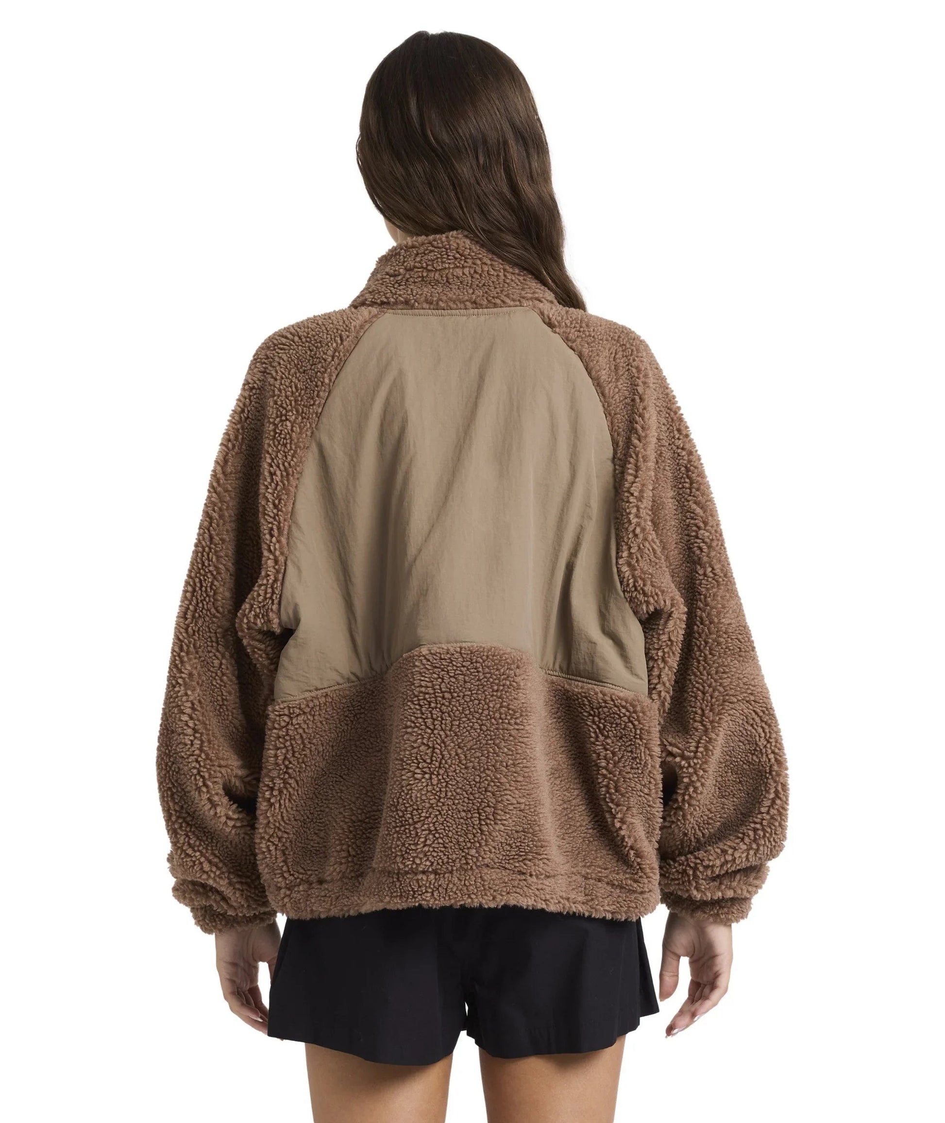 Roxy At Dusk Fleece Jacket Mocha back