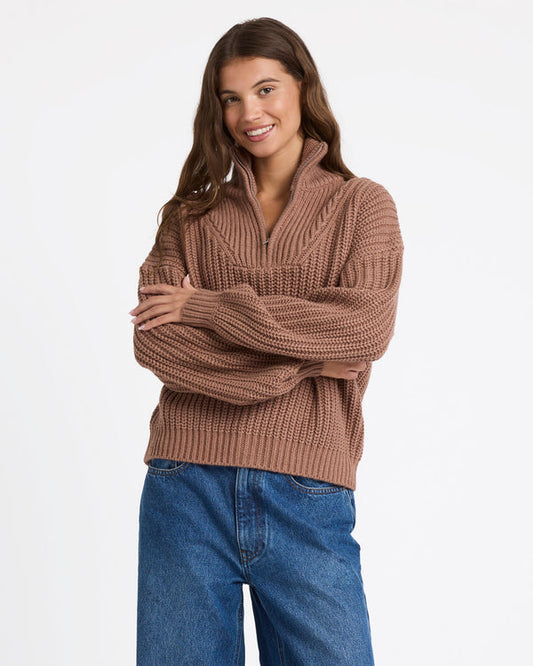 So Cozy Half Zip Jumper