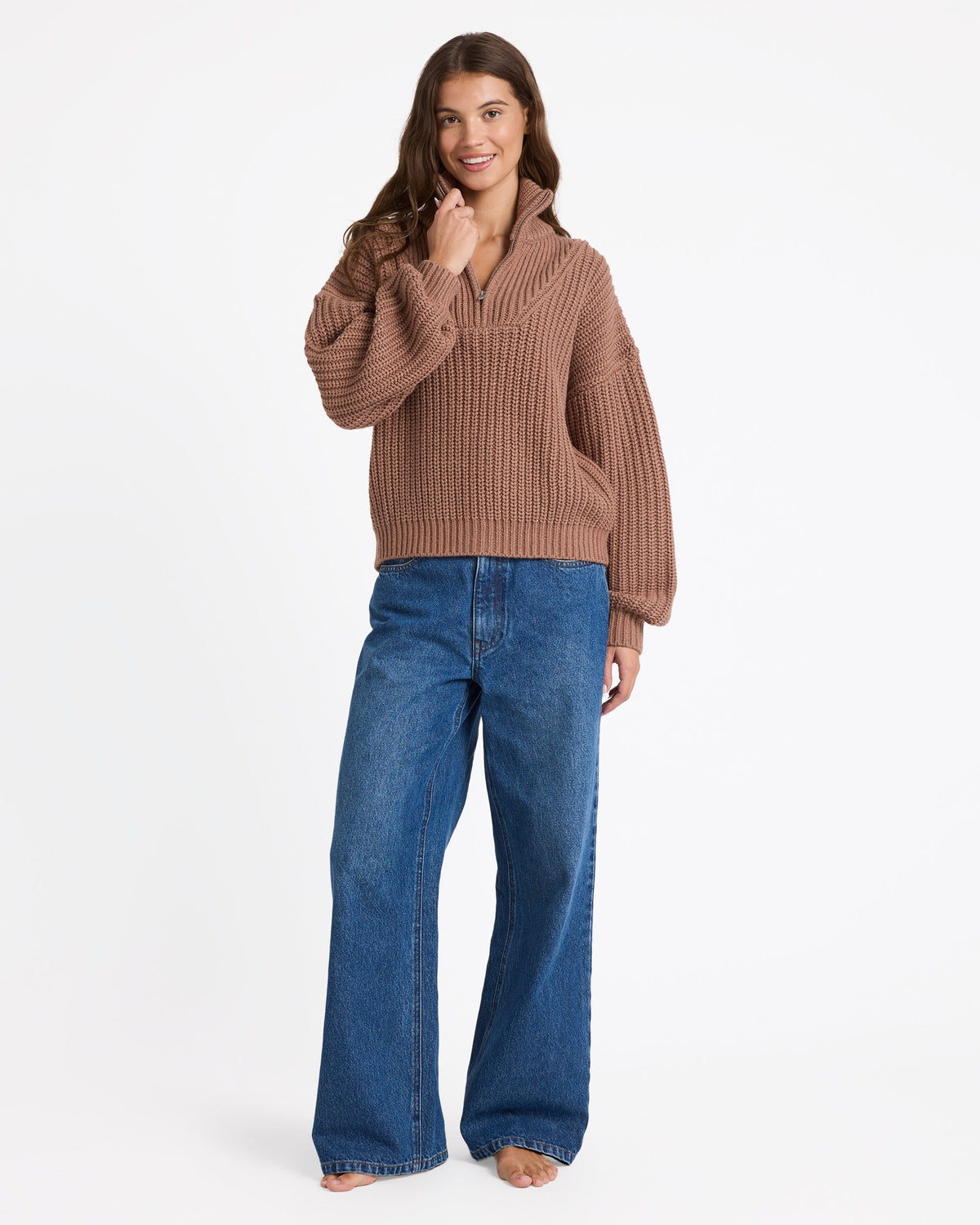 So Cozy Half Zip Jumper - Catani Clothing