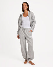 Roxy Dreamy Days Trackie Pant Grey Marle - front view