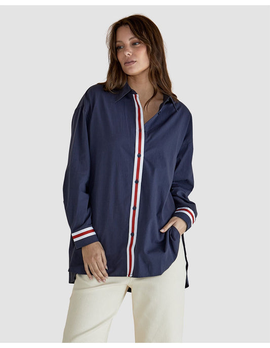 Claire Classic Shirt - French Blue