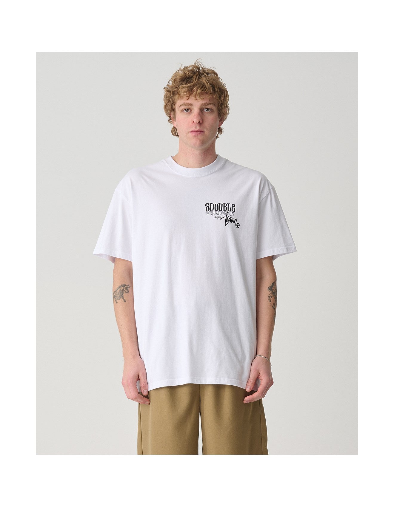 World Wide Roots Tee - White - Catani Clothing