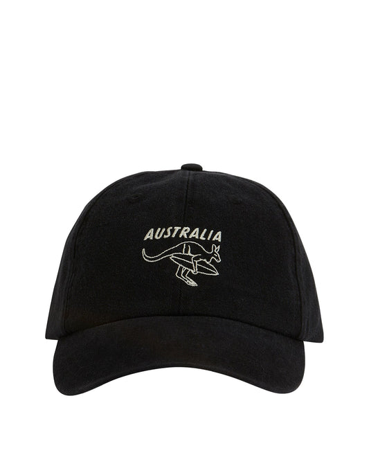 Global Desto 6 Panel Cap - Washed Black Aus