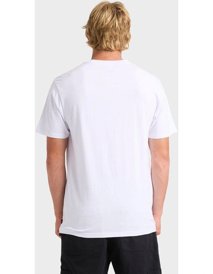 Line Up Stripe Short Sleeve Tee - White