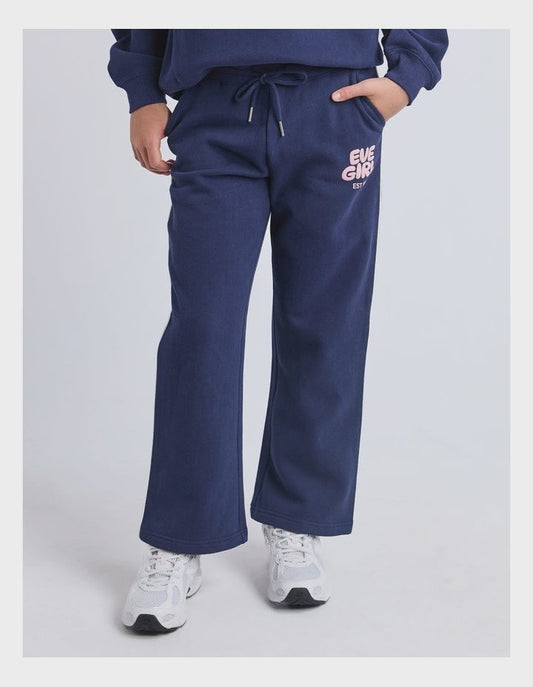 Sports Club Flare Trackpant - Navy
