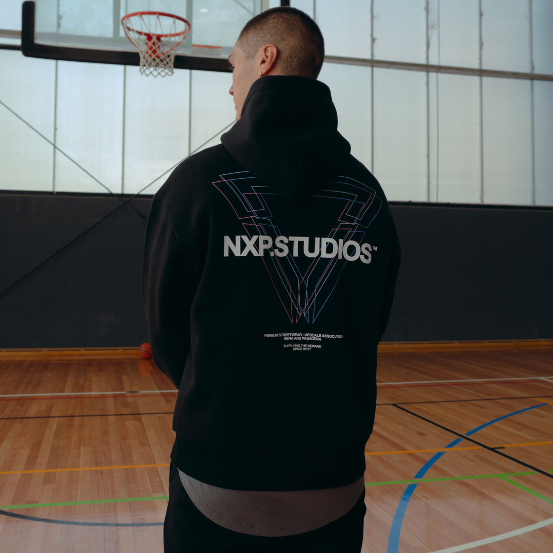 Dagger Relaxed Hoodie - Jet Black