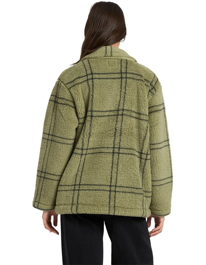 Supa Sonical Shacket - Moss Stone - Catani Clothing