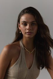 Leah Necklace - Pearl / Gold - Catani Clothing