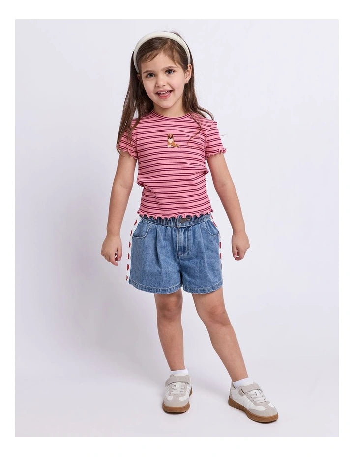 Freya Rib Tee - Pink