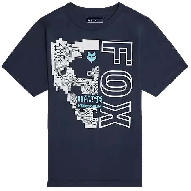 Fox Youth Image Skull Tee Midnight front