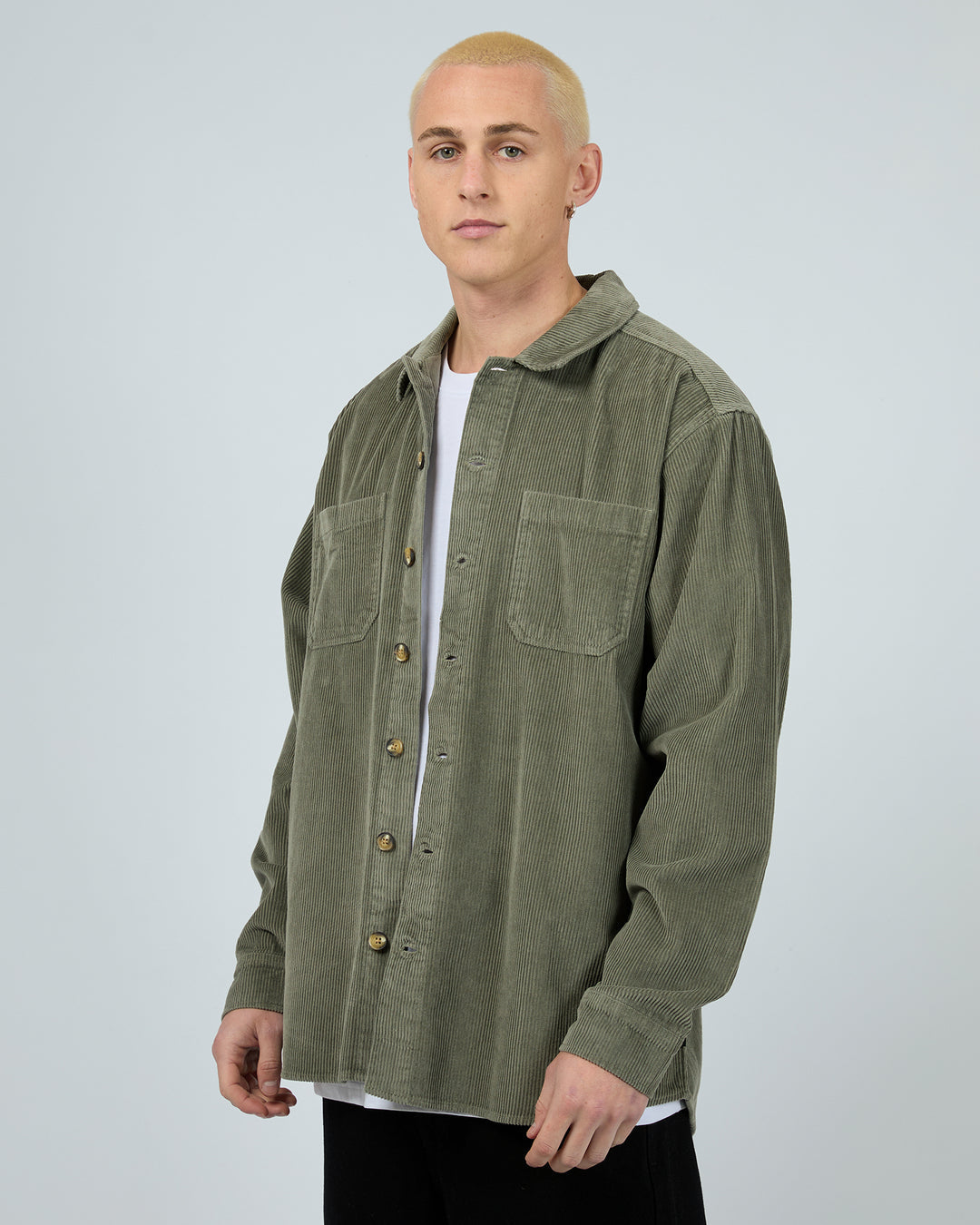 Cord Over Shirt - Khaki
