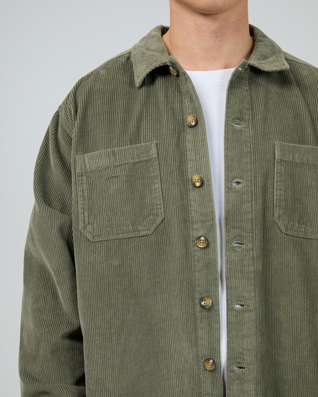 Cord Over Shirt - Khaki