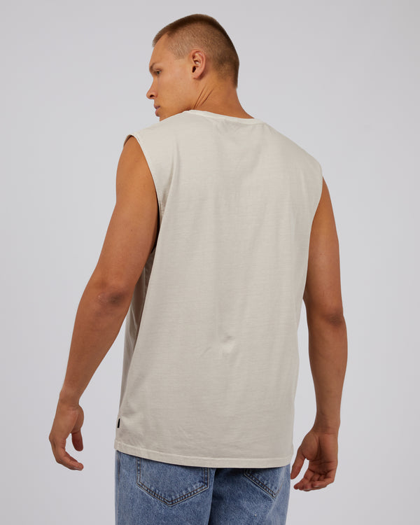 Classic Embroidered Muscle - Grey