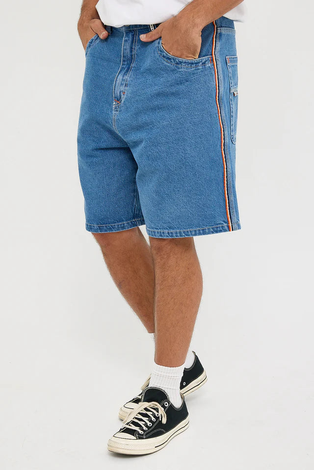Rusty Flip Daddy 2.0 Jort - Middy Blue (view 4)