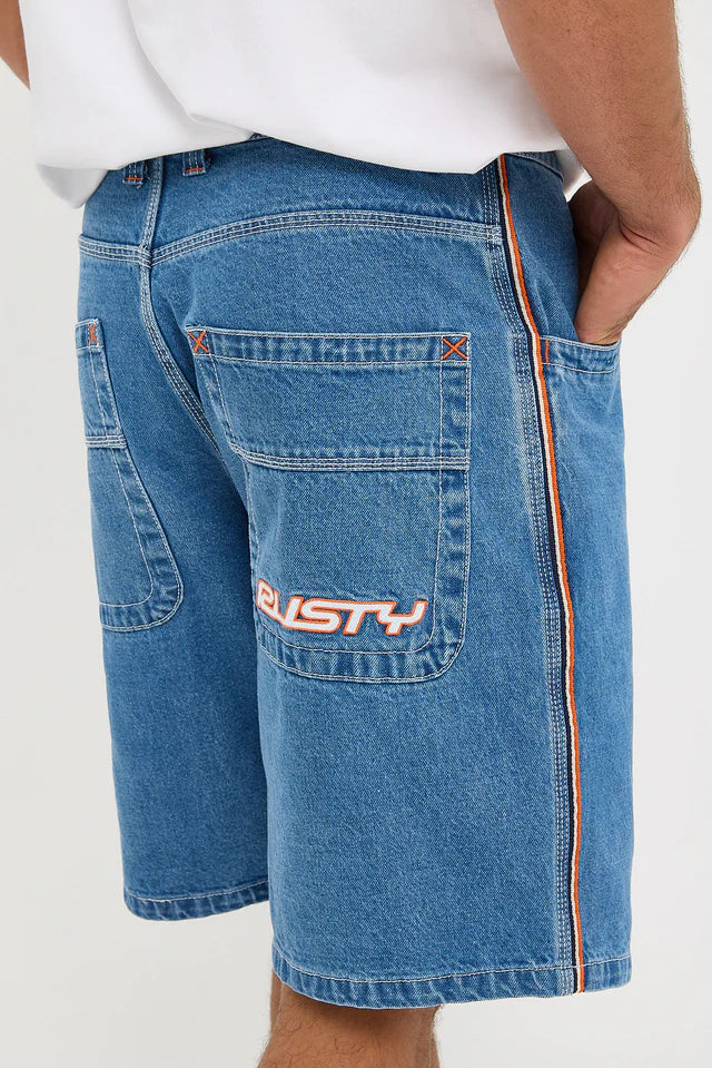 Rusty Flip Daddy 2.0 Jort - Middy Blue (view 6)