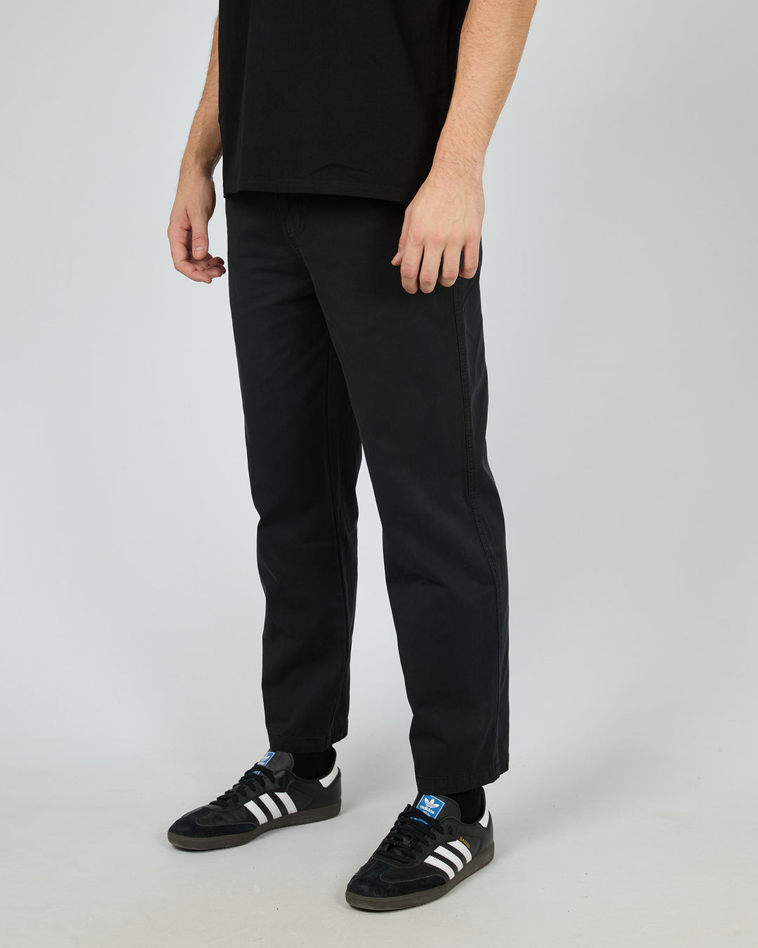 Silent Theory Relaxed Straight Chino - Black (view 4)