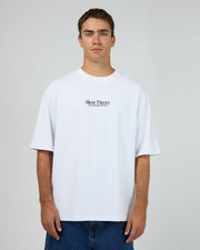 Silent Theory Classic Emb Tee White - front view