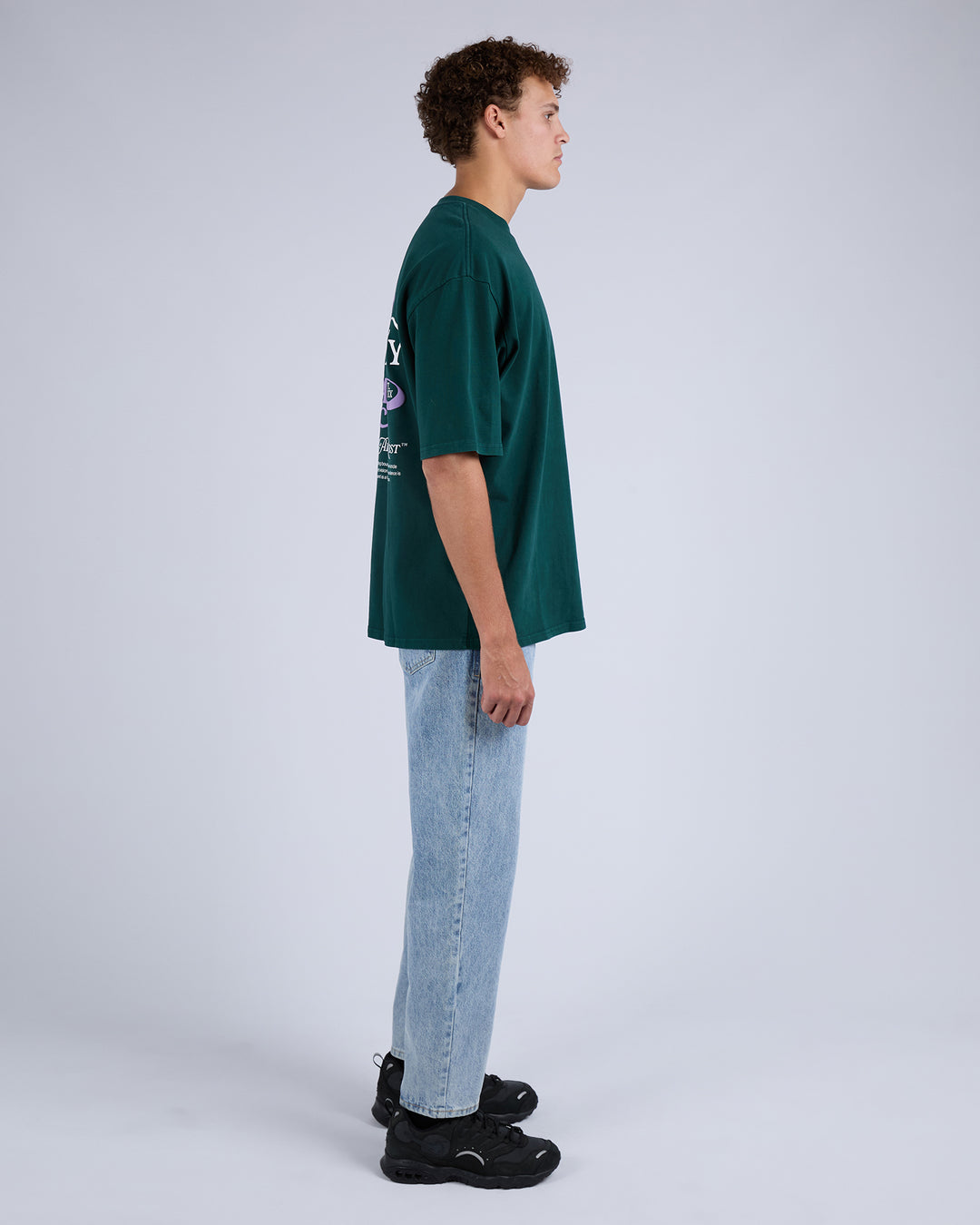 Silent Theory League Box Tee - Pine (view 4)