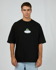 Silent Theory World Box Tee Black - front view