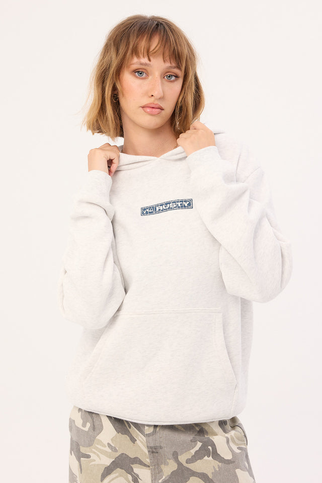 Essentials Oversized Hooded Fleece - Ecru Marle