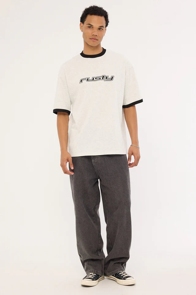 Dead Ringer Short Sleeve Tee - Ecru Marle