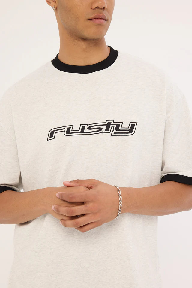 Dead Ringer Short Sleeve Tee - Ecru Marle