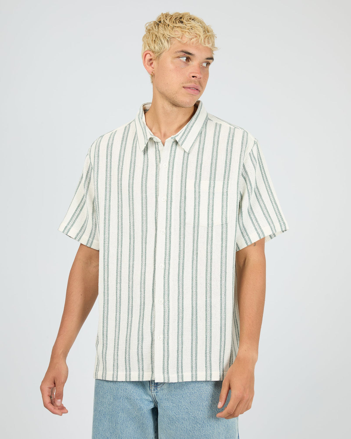 St Goliath Hampton Short Sleeve Shirt in Green