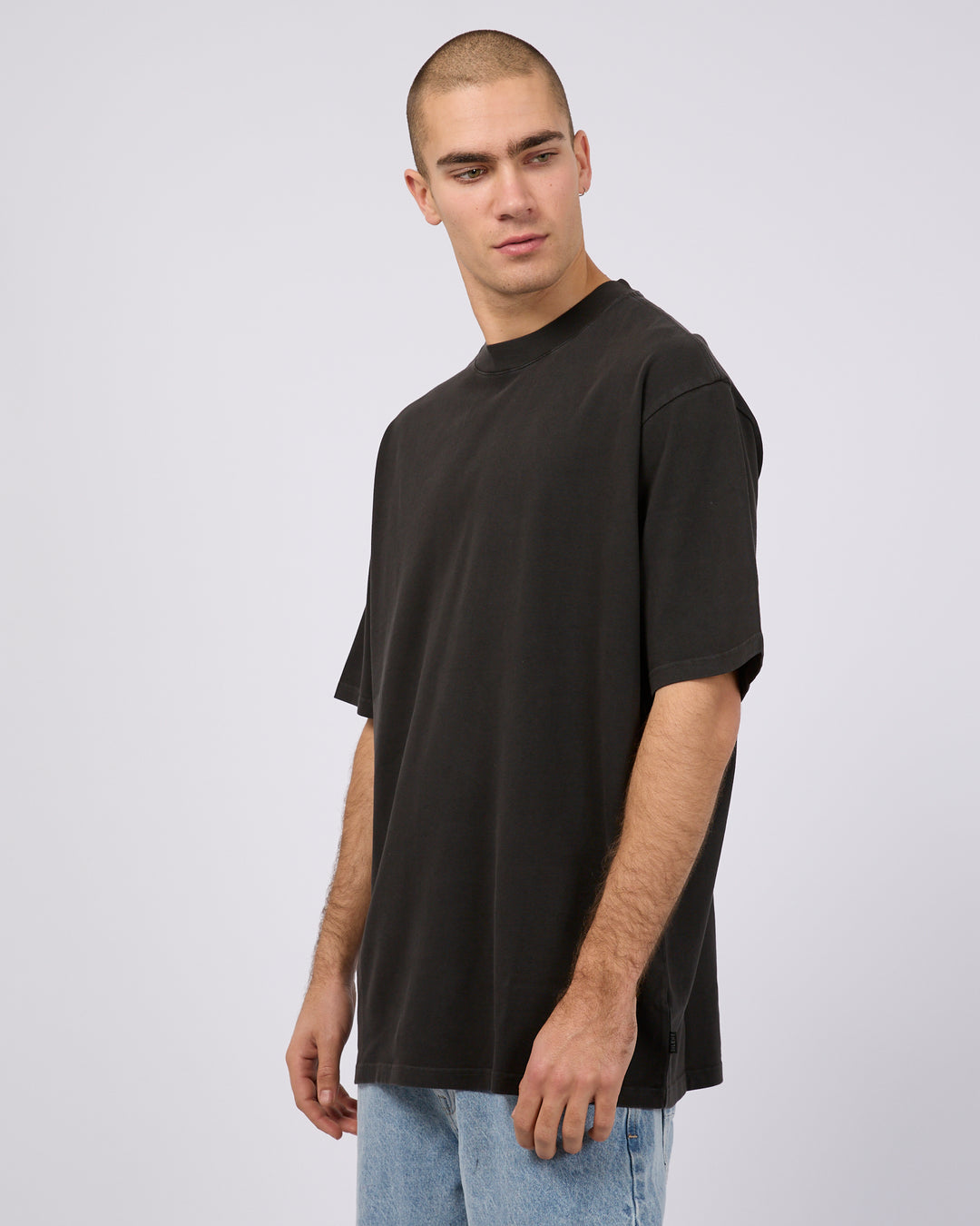 Heavy Weight Tee - Washed Black - Catani Clothing