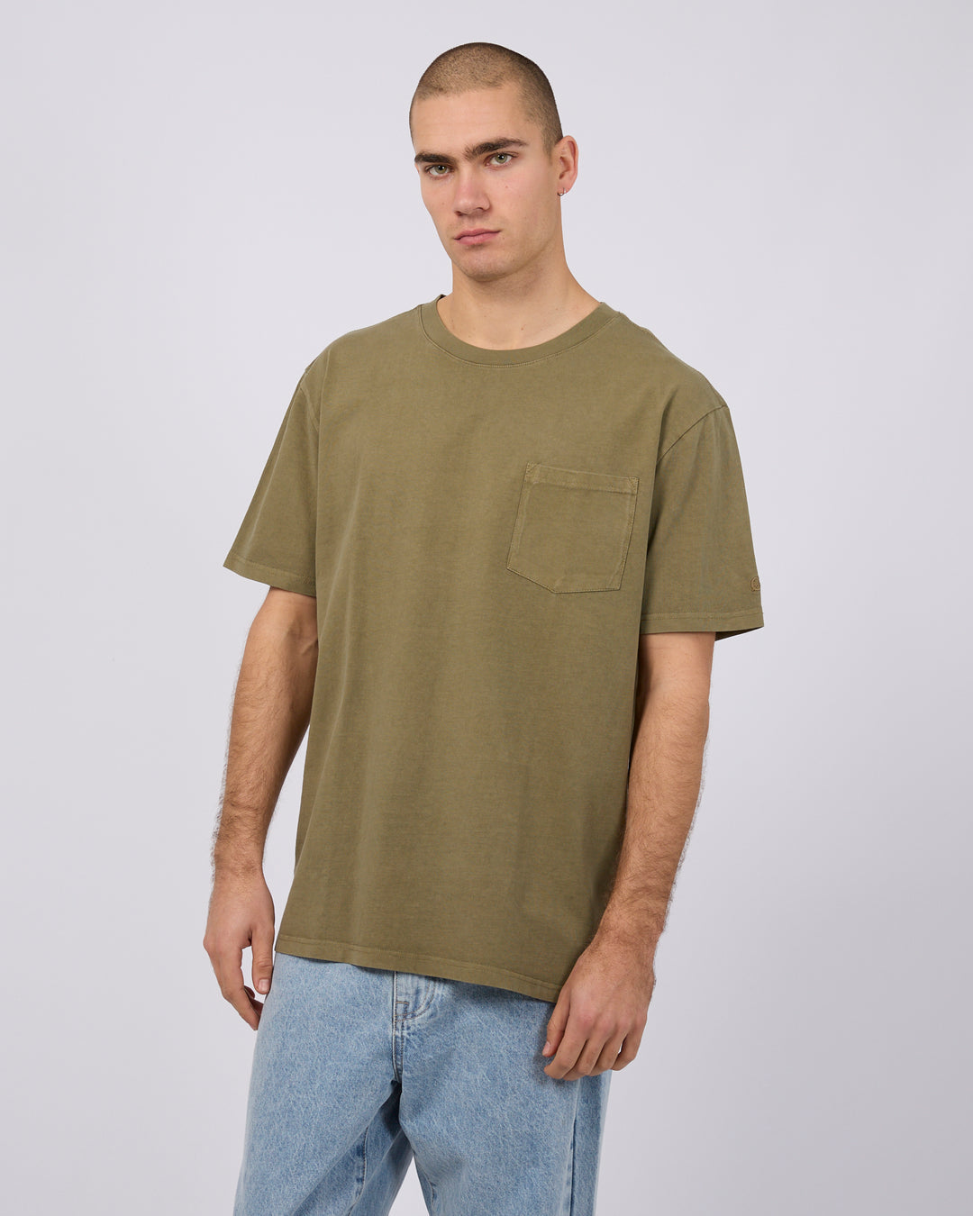 Silent Theory Surplus Pocket Tee II - Olive (view 4)