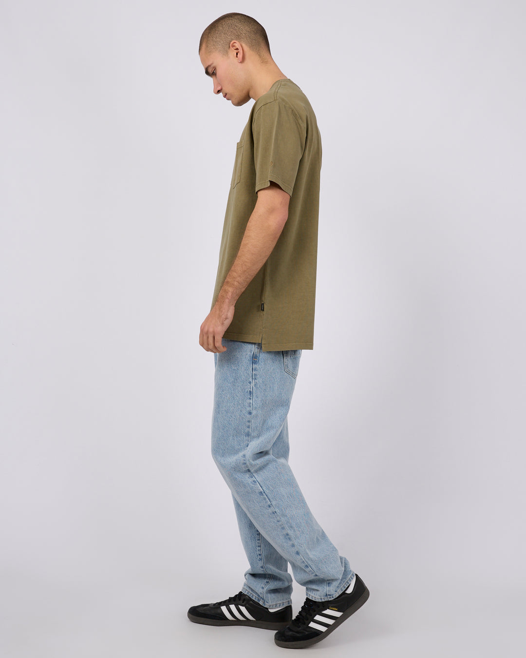 Silent Theory Surplus Pocket Tee II - Olive (view 6)