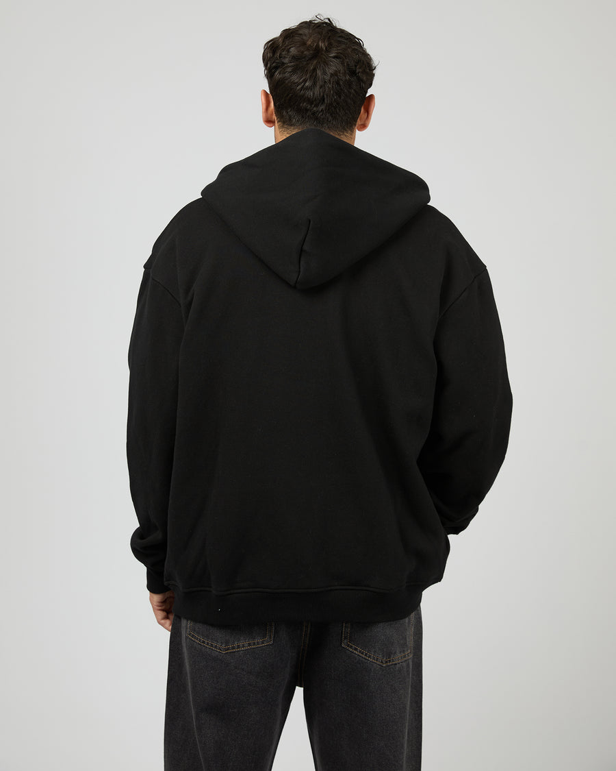 Silent Theory Box Zip Hoodie - Black (view 3)