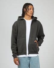 Silent Theory Box Zip Hoodie Coal