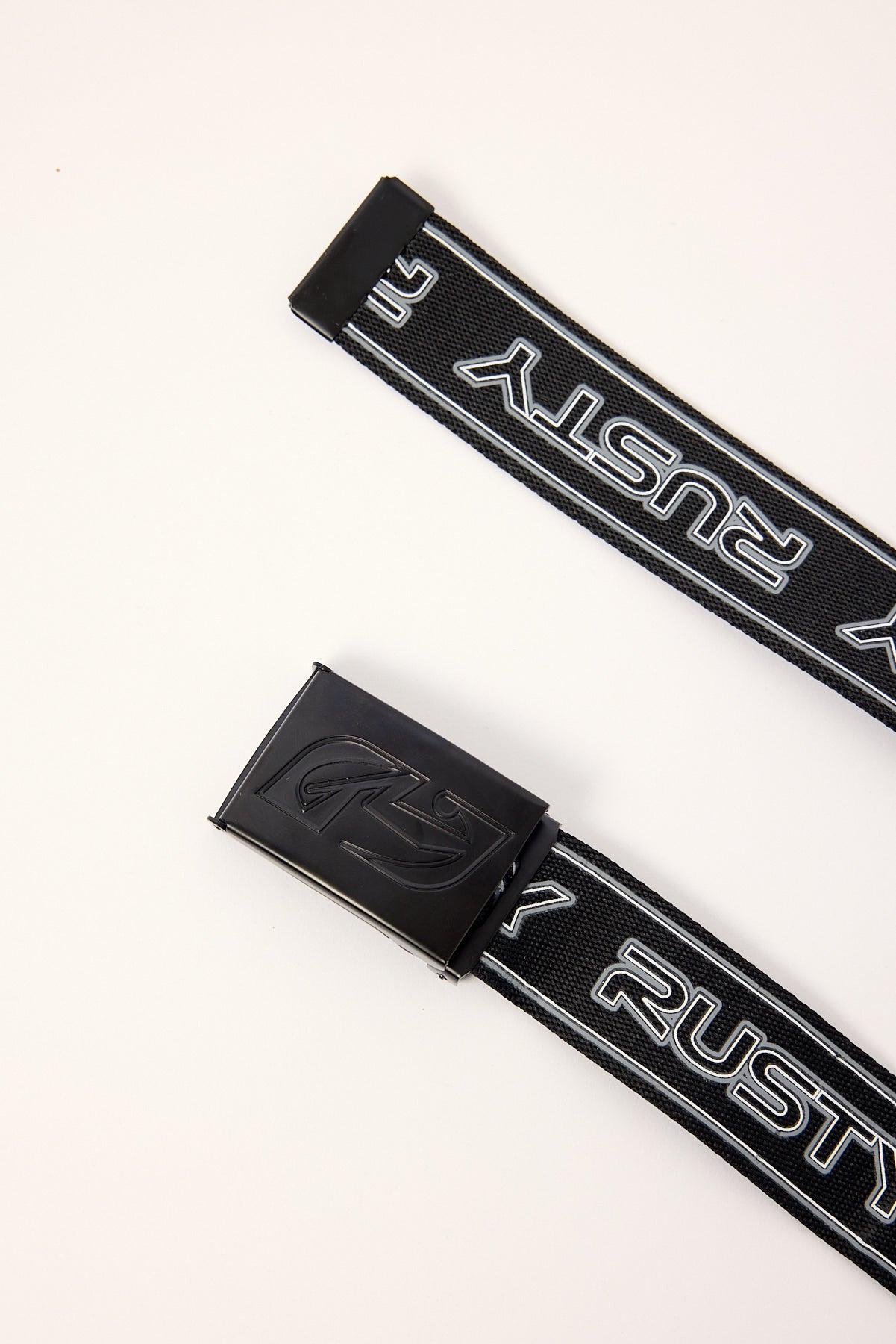 Rusty Jagged Webbing Belt - Black (view 4)