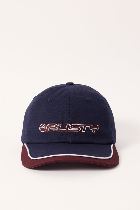 Flip Daddy Panel Dad Cap - Navy Blue