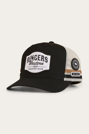 Ringers Western Country Club Deep Fit Trucker Cap -  Black