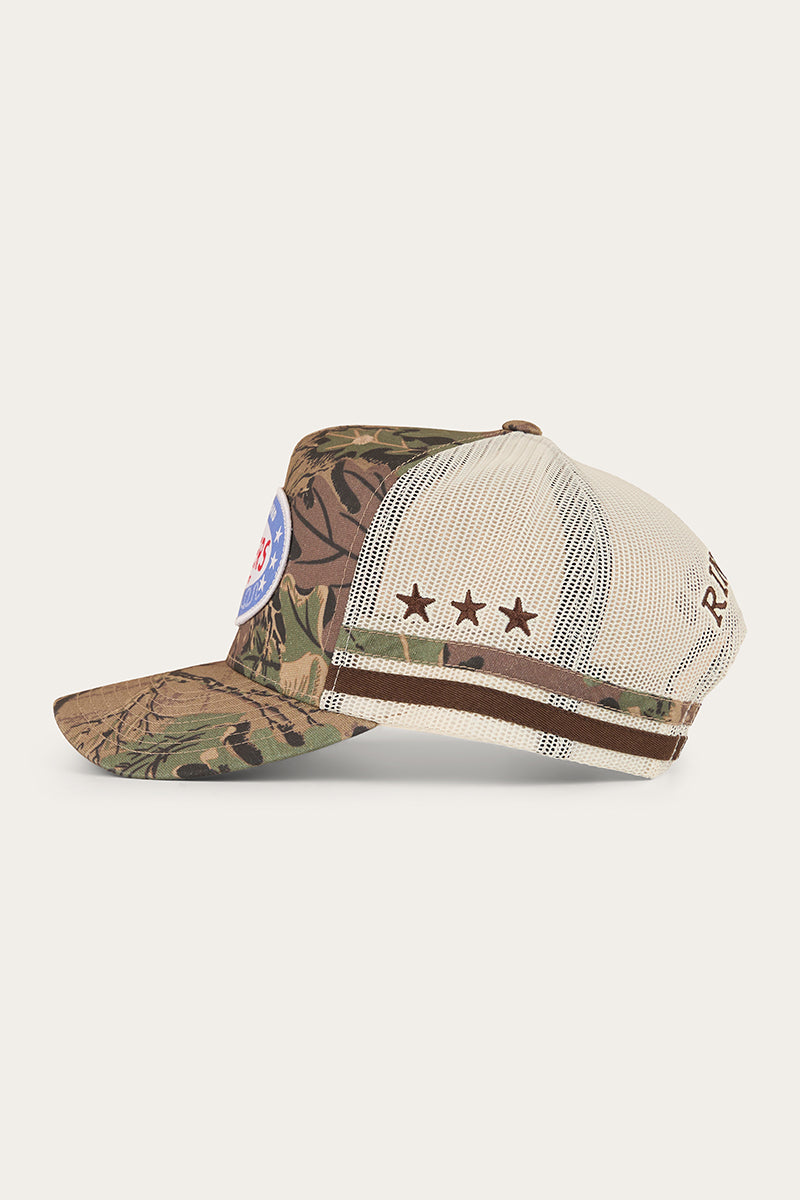 Ringers Western Shooter Deep Fit Trucker Cap Camo detail