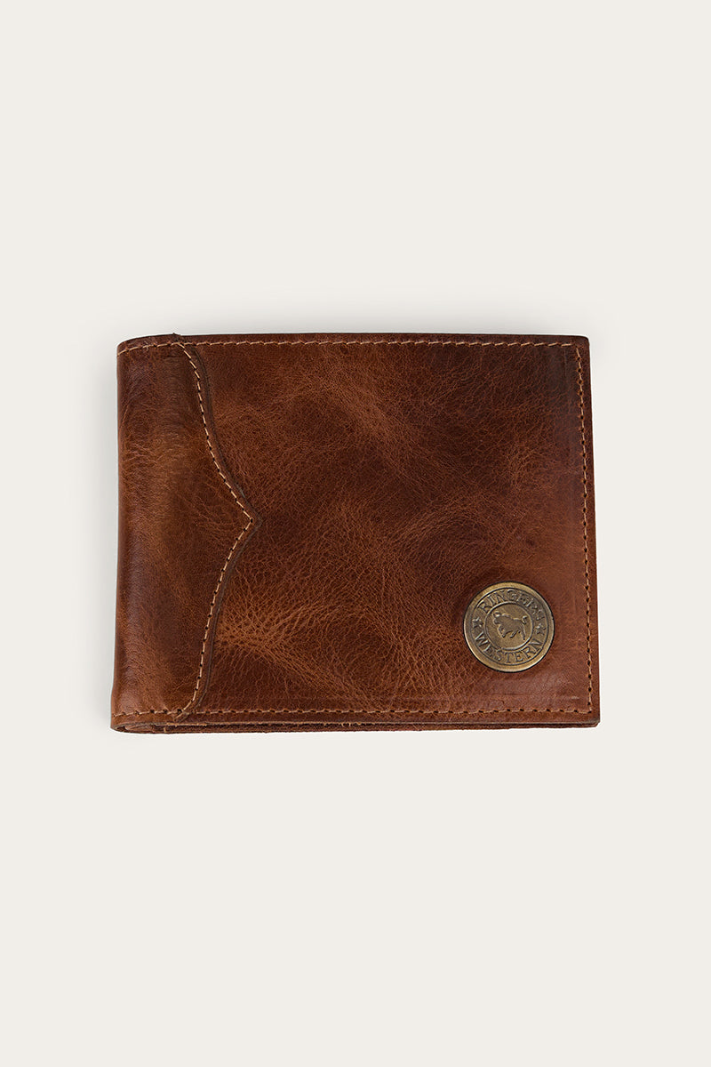 Ringers Western Toro Midi Wallet in Cognac - open