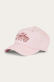 Ringers Western Hey Cowboy Baseball Cap - Light Pink