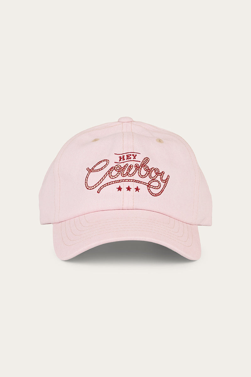 Ringers Western Hey Cowboy Baseball Cap - Light Pink (view 3)
